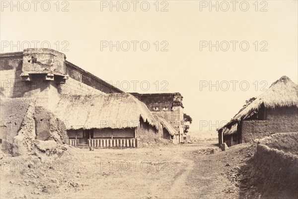 View of the N. E. Angle of the Tirambur Pagoda., January-February 1858.