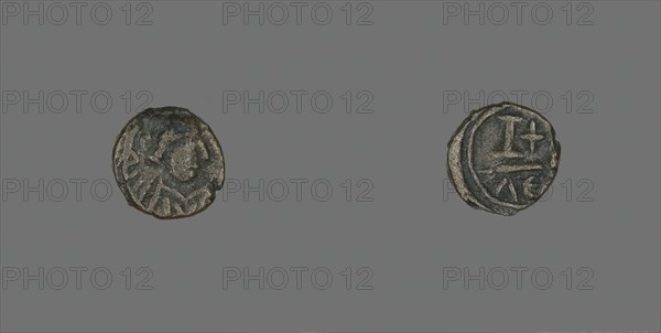 12 Nummi (Coin) of a Byzantine Emperor, Roman Period, 6th century CE.