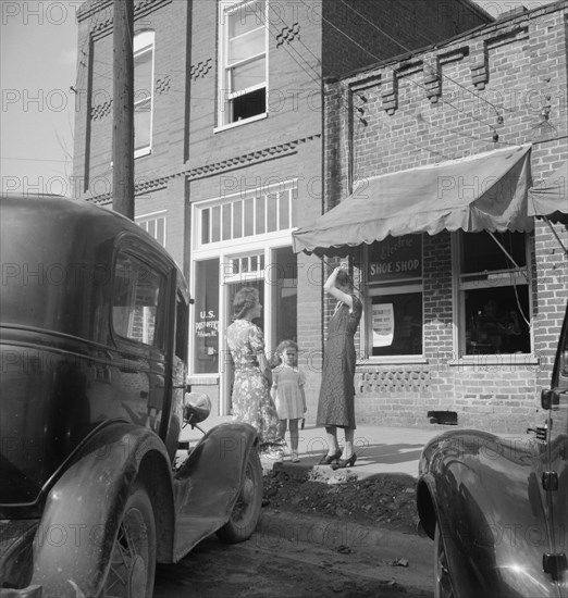 Street encounter on a Saturday afternoon. Pittsboro, North Carolina.