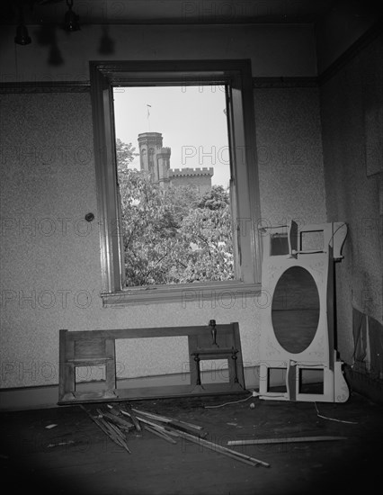 Washington, D.C. Interior of wrecked houses on Independence Avenue.