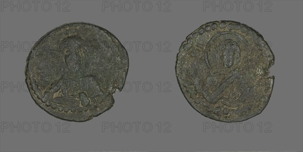 Anonymous Follis (Coin), Attributed to Constantine IX, 1042-1055.