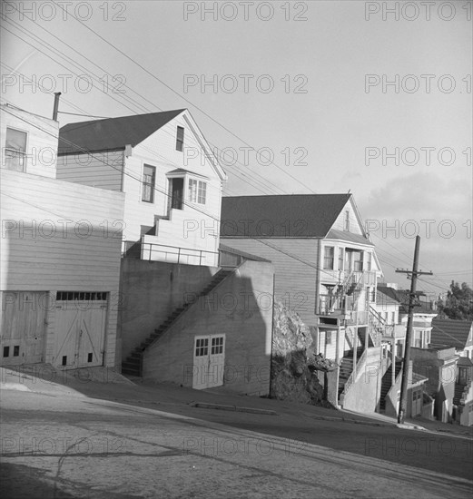 Architecture in the Potrero district. San Francisco, California.