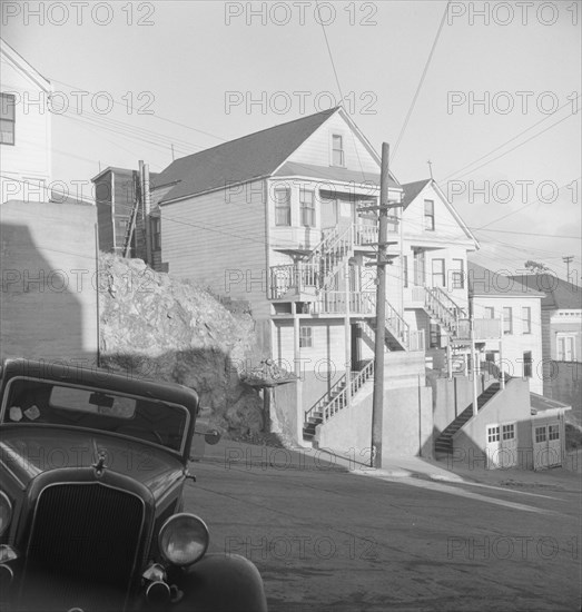 Architecture in the Potrero district. San Francisco, California.