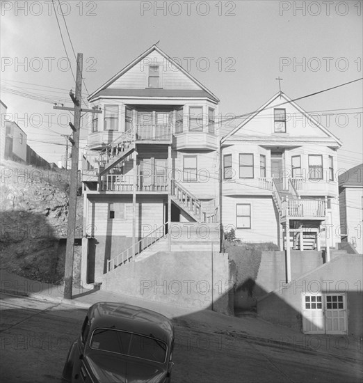 Architecture in the Potrero district. San Francisco, California.