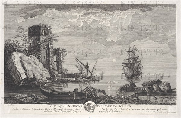 View of the Surroundings of the Port of Toulon, ca. 1750-1800.