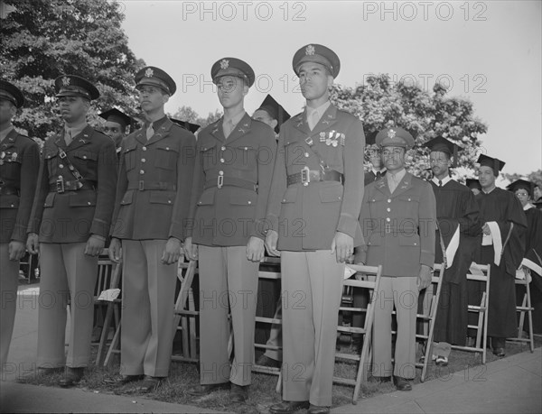 Washington, D.C. Commencement exercises at Howard University.