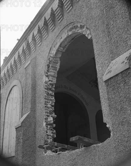 Washington, D.C. Church being wrecked on Independence Avenue.