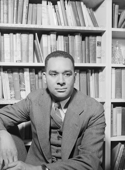 New York, New York. Richard Wright, Negro poet, in his study.