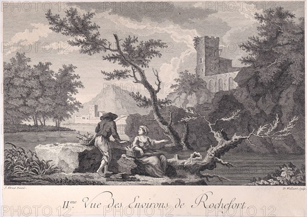 Second View of the Surroundings of Rochefort, ca. 1750-1800.