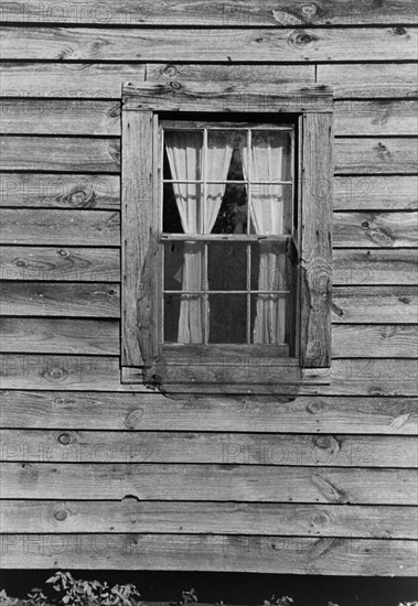 Bedroom window of Bud Fields' home, Hale County, Alabama.
