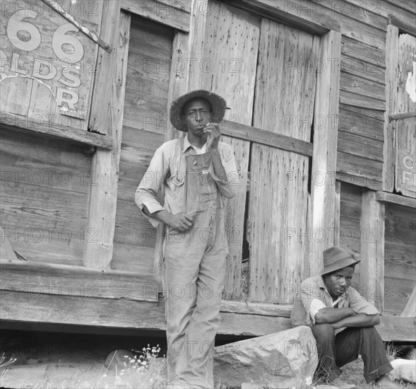 Tenant farmer and friend. Chatham County, North Carolina.