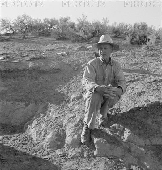 Mr. Sam Cates, Cow Hollow farmer. Malheur County, Oregon.