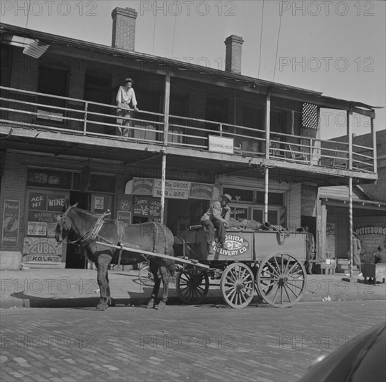 Jacksonville, Florida. Street scene in the Negro section.