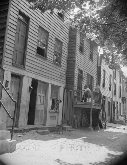 Washington, D.C. Rows of homes in the Southwest area.