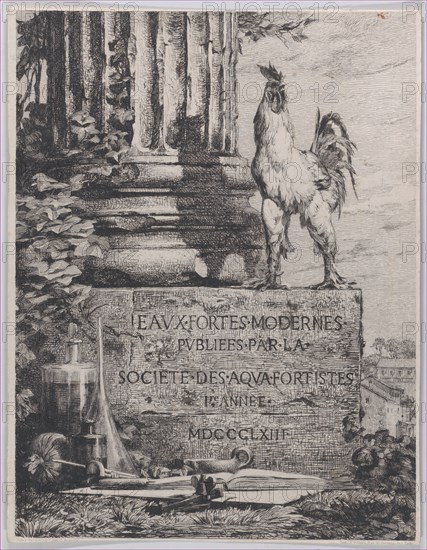 Frontispiece for the Society of Aqua-Fortistes, 1863.