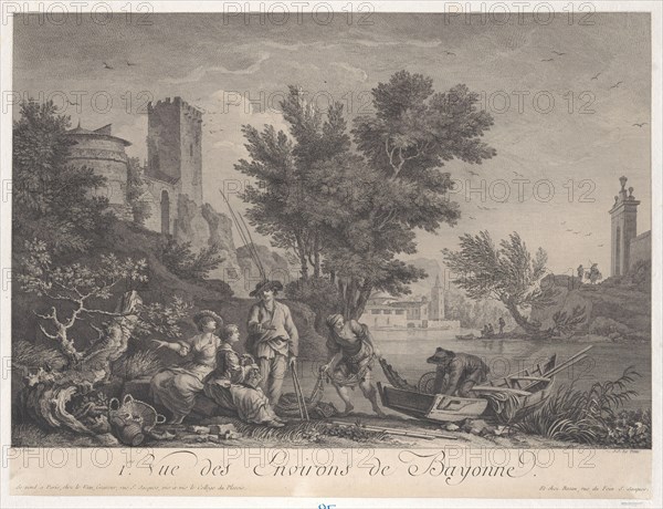 First View of the Surroundings of Bayonne, ca. 1775.