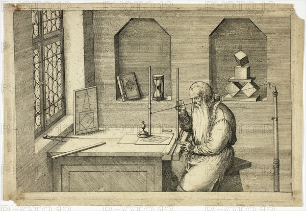 Portrait of Wenzel Jamnitzer in his Study, 1572/75.