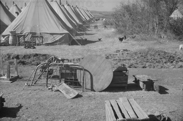 Flood refugee encampment at Forrest City, Arkansas.