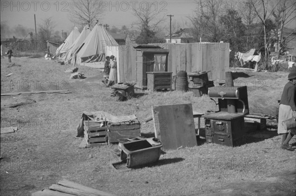 Flood refugee encampment at Forrest City, Arkansas.