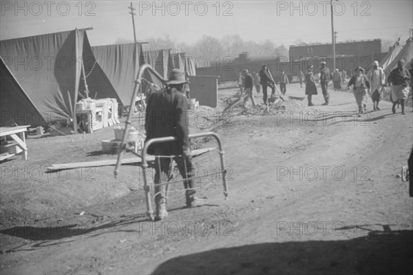 Flood refugee encampment at Forrest City, Arkansas.