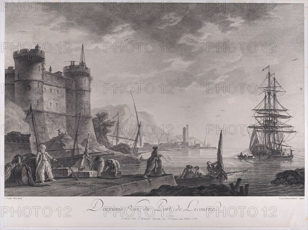 Second View of the Port of Livourne, ca. 1750-1800.