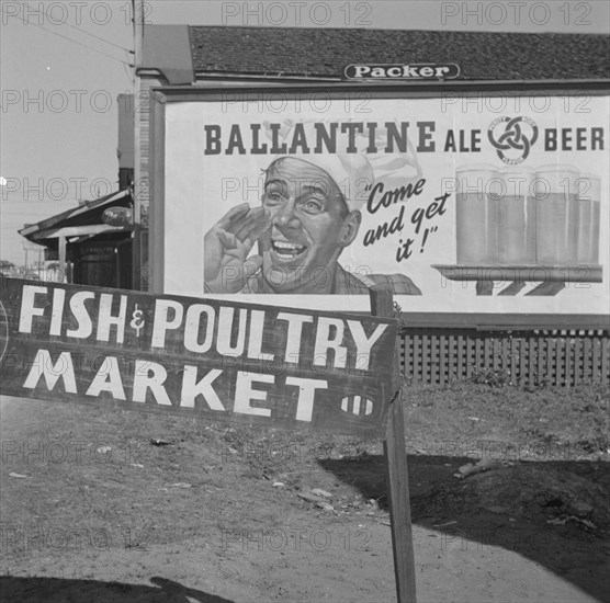 Daytona Beach, Florida. Sign in the Negro section.