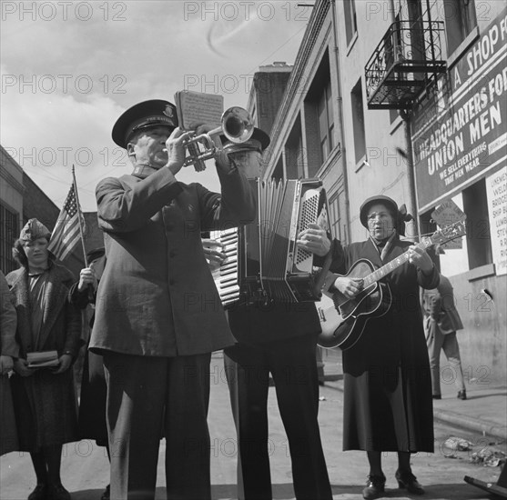 Trio. Salvation Army, San Francisco, California.