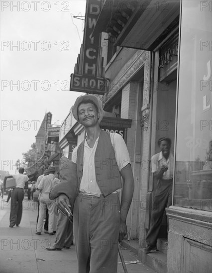 Washington, D.C. Panhandler on 7th Street, N.W..