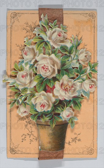 Valentine - Hand assembled with scrap, ca. 1875.