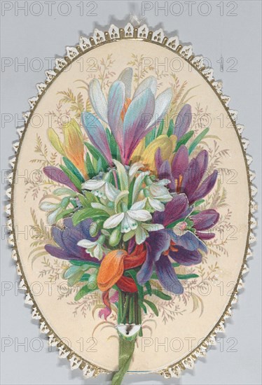 Valentine - Mechanical bouquet,crocus, ca. 1875.