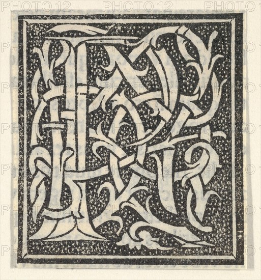 Initial letter P on patterned background, 1520.
