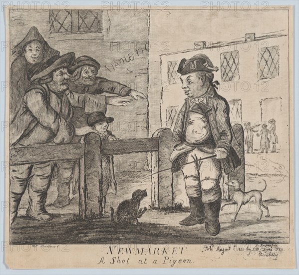 Newmarket: A Shot at a Pigeon, August 1, 1801.