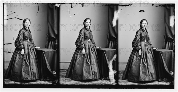 Evans, Miss, (Welsh lecturer), ca. 1860-1865.