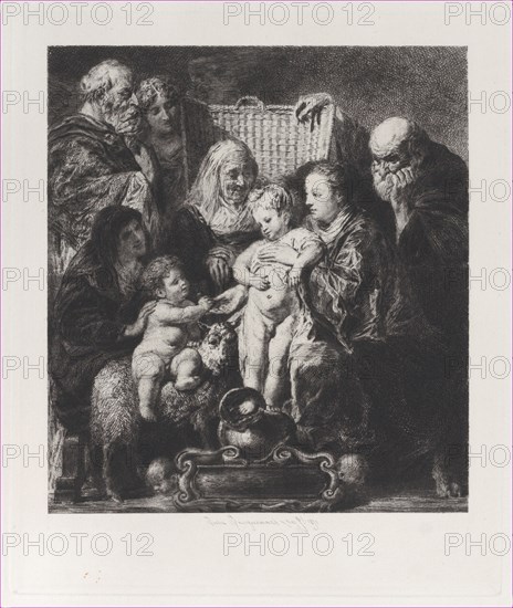 The Holy Family, after Jacob Jordaens, 1871.