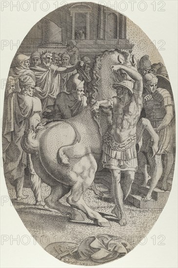 Alexander Mastering Bucephalus, ca. 1540-45.