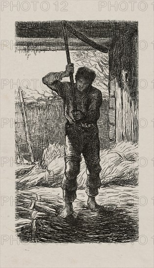 Thresher, 1853, after drawing made in 1852.