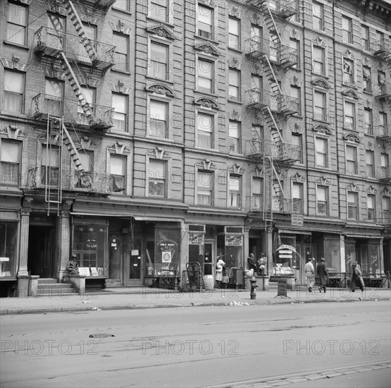 New York, New York. Harlem apartment house.