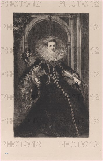 Infanta Isabella, after Simon de Vos, 1873.