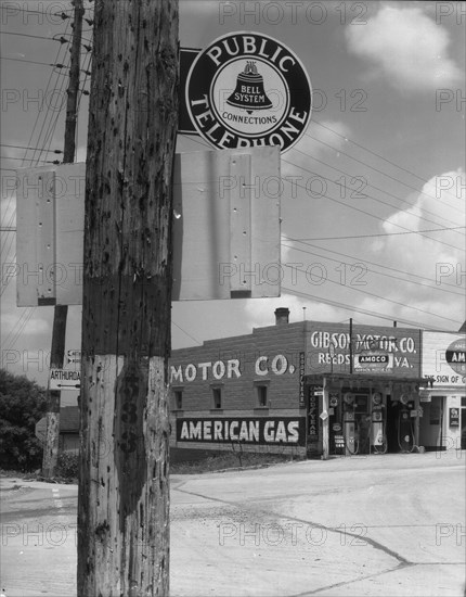 Highway corner. Reedsville, West Virginia.