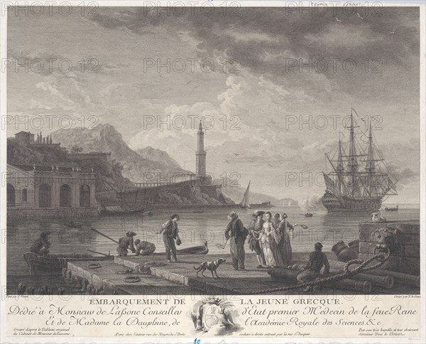 Embarkation of the Young Greek, ca. 1771.