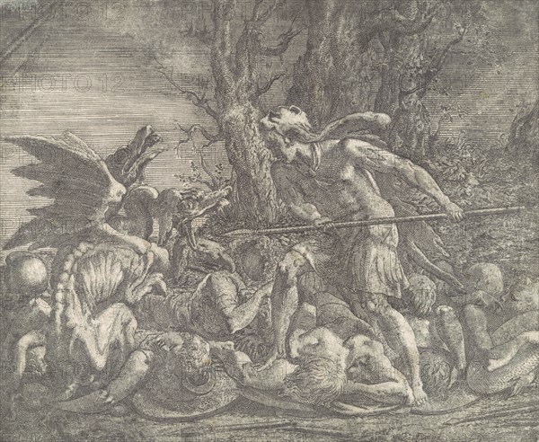 Cadmus killing the Dragon, ca. 1540-45.