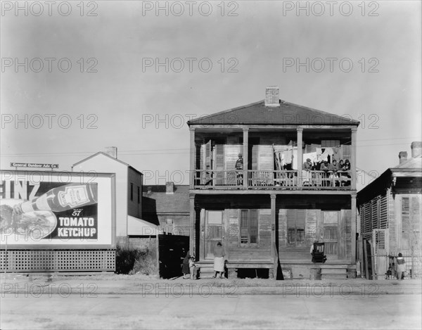 Negro house in New Orleans. Louisiana.