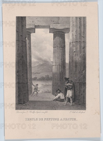 The Temple of Neptune in Pestum, 1826.