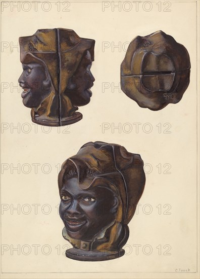 Double Faced Negro Head Bank, c. 1938.