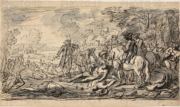 Cavalry Surveying the Wounded, n.d.