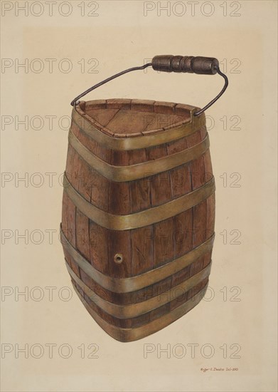 Triangle Field Water Keg, c. 1939.