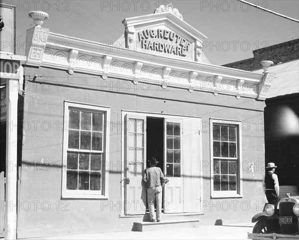 Small town shop front. Louisiana.