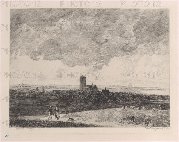 Landscape, after Rembrandt, 1877.