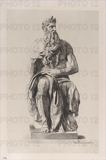 Moses, after Michelangelo, 1875.