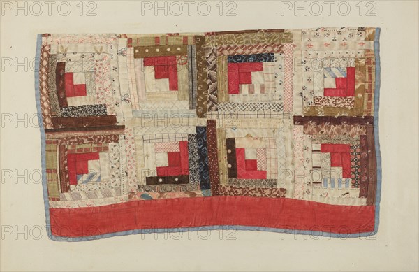 Patchwork Bedspread, 1935/1942.